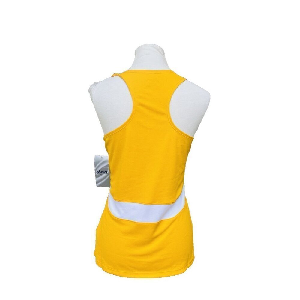 ASICS Women's Break Through Singlet Gold White Size S - Picture 3 of 11